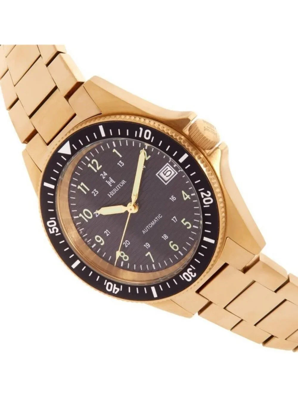 NWT Heritor Calder Black Dial Men's Watch